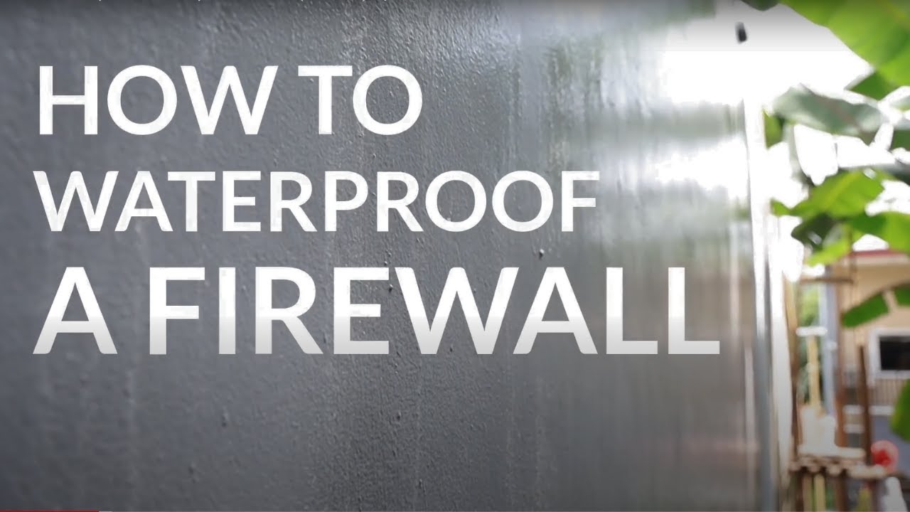 How to Repaint and Waterproof a Firewall | Mondo Plexi-tite