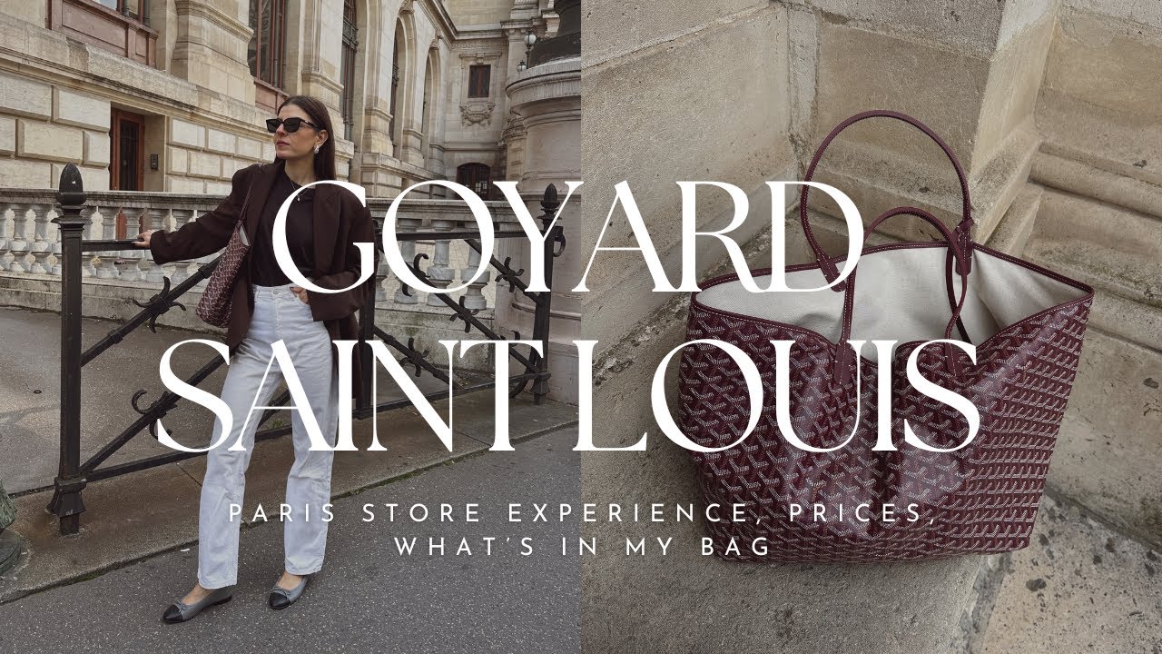 GOYARD SAINT LOUIS UNBOXING | first impressions, Paris store experience, prices + what’s in my bag