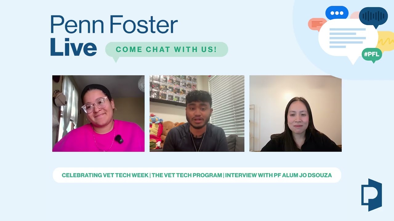 🎥 Penn Foster LIVE: празднуем Неделю ветеринарных технологий с выпускницей Джо Дсоузой | #PFL