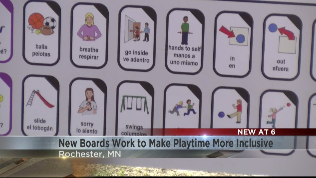 New communication boards work to make playtime more inclusive in Rochester