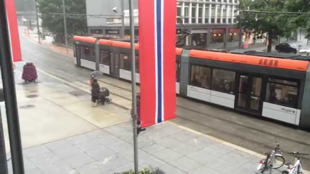 Kraftig regnskyll på Nesttun