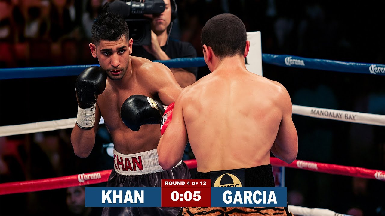Amir Khan kontra Danny Garcia | KO, skr&oacute;ty walk, HD