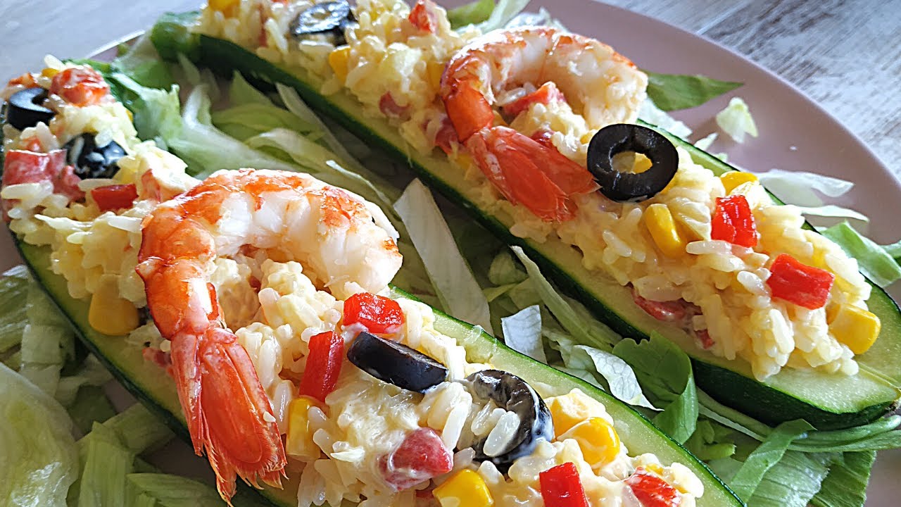 😲😲Calabacines Rellenos Fríos Saludable Sabroso Fácil Rápido✌