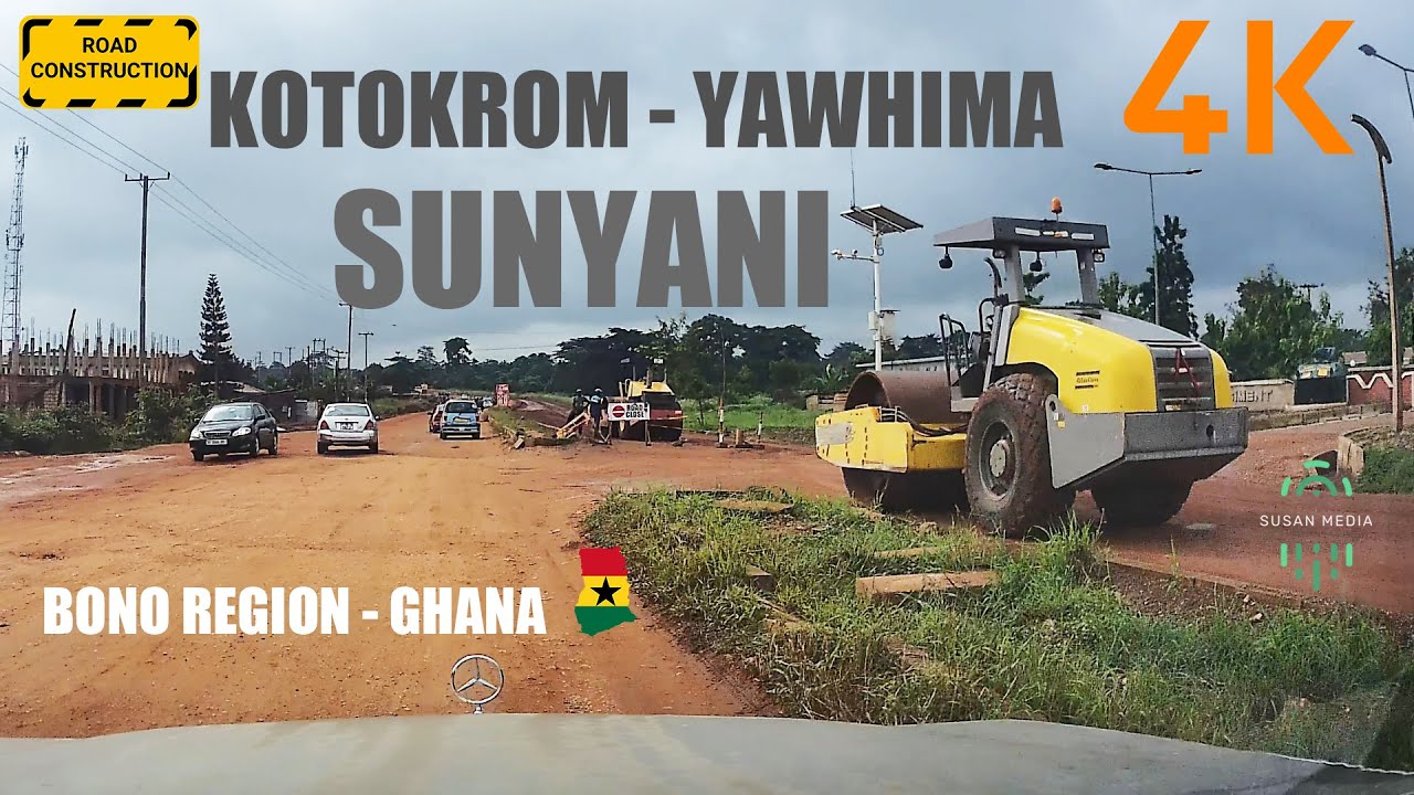 Kotokrom Yawhima Road Works Update 5 Sunyani East Bono Region Ghana 4K