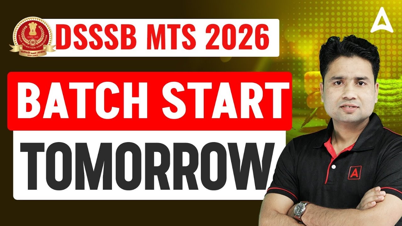 DSSSB MTS 2026 | Batch Starting Tomorrow | Complete Preparation | By Pawan Sir