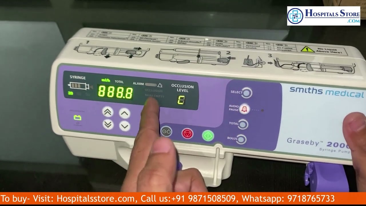 Smith medical Graseby 2000 syringe Pump | Overview, and how to use syringe Pump