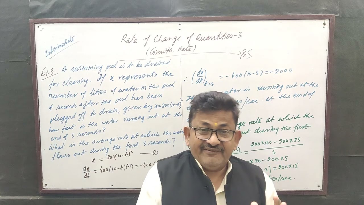 Rate of Change of Quantities: Growth Rate-3, by Yogendra Bahadur Singh