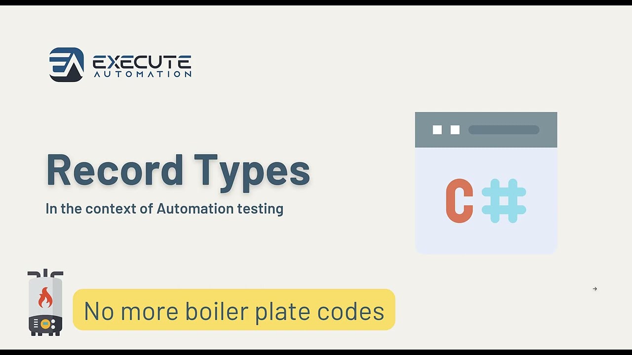 Understanding Record Types in C# for Automation Testing - API Response Deserialization at ease !