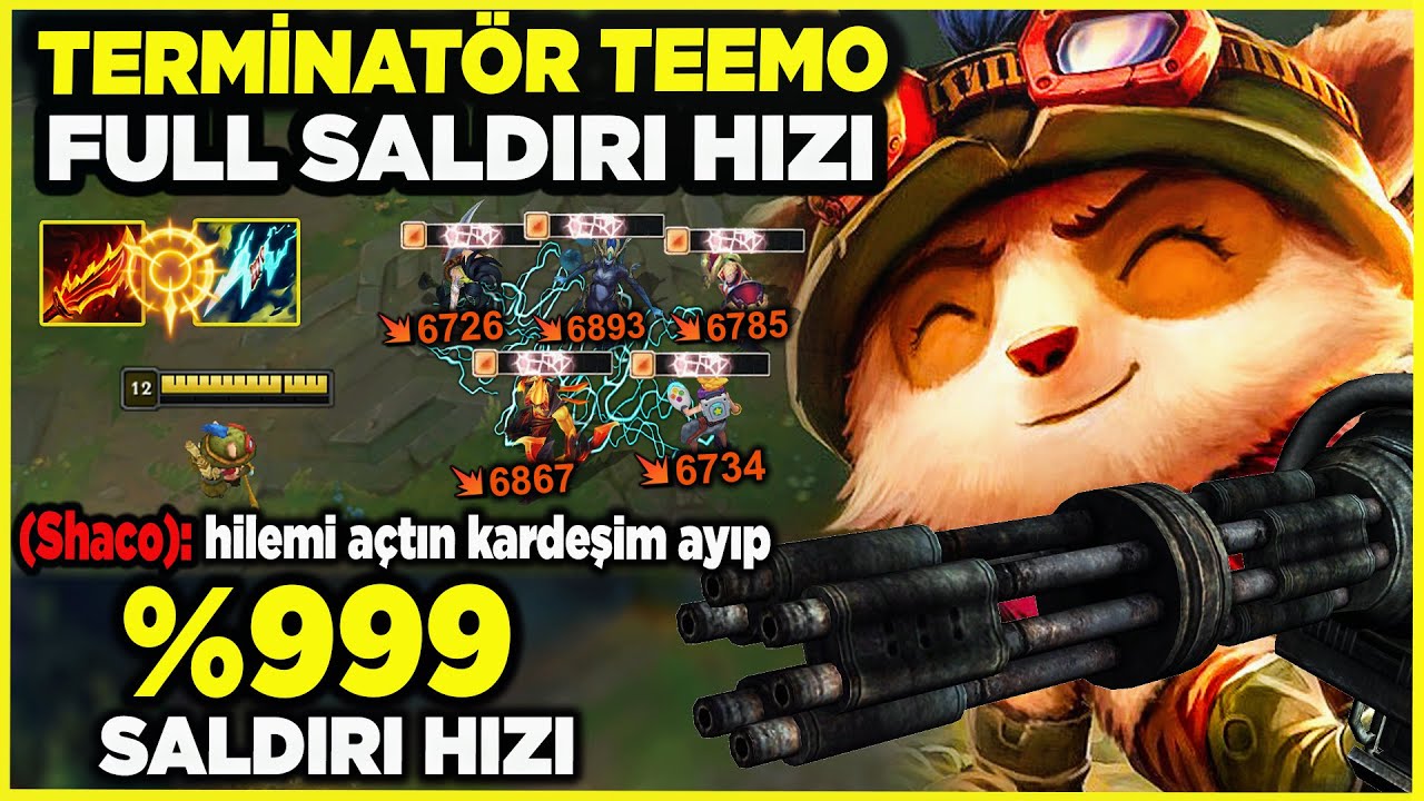 %999 SALDIRI HIZI TEEMO JUNGLE !! HİLE GİBİ VURUYOR BUİLD !! | Ogün Demirci