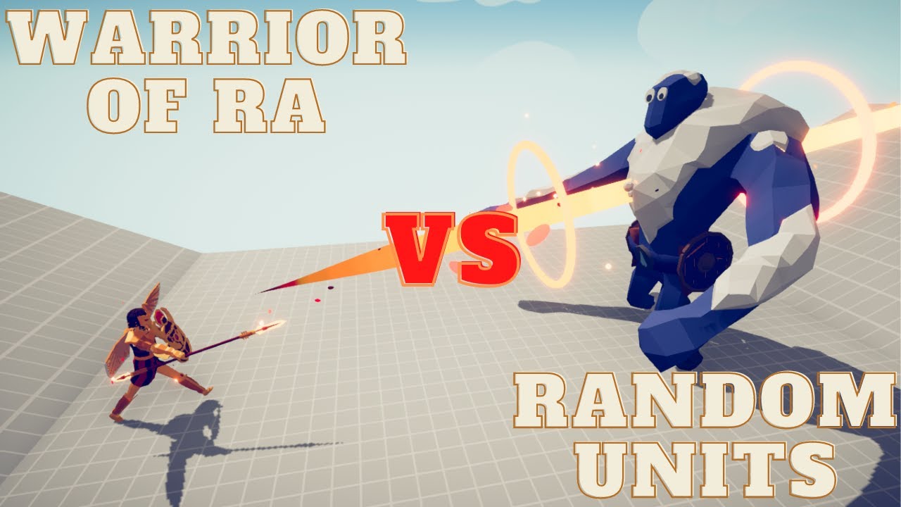 🏹WARRIOR OF RA vs RANDOM UNITS🗡😱😱- Totally Accurate Battle Simulator - TABS