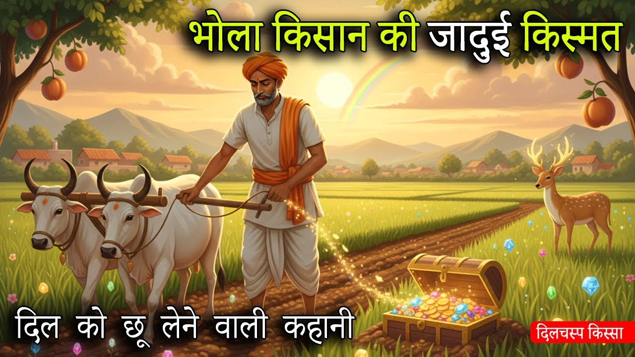 🔴 भोला किसान और जादुई किस्मत | HINDI KAHANI | ROCHAK KISSA | JADUI KAHANI | BED TIME STORY| #reach