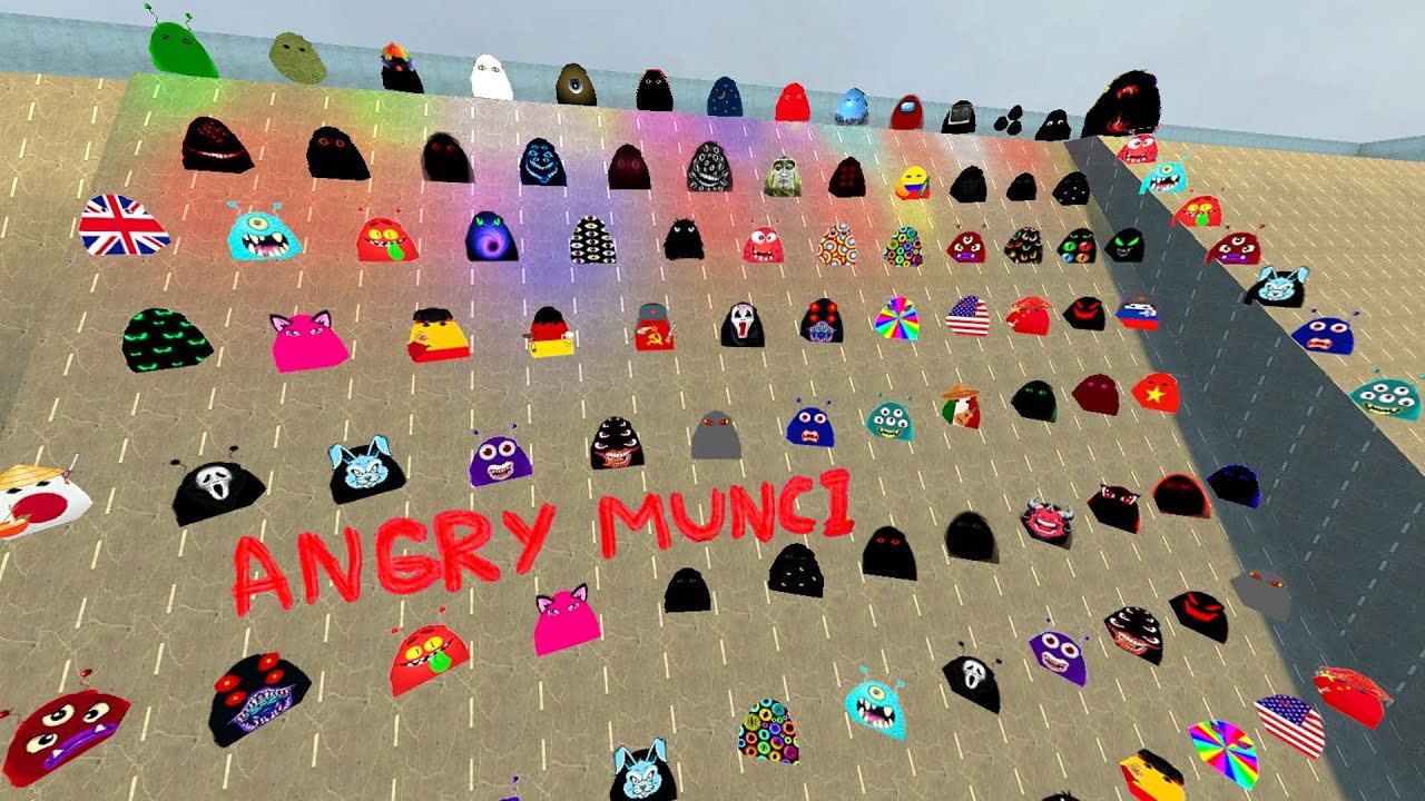 All New Update Angry Munci Nextbots Family in garry's mod