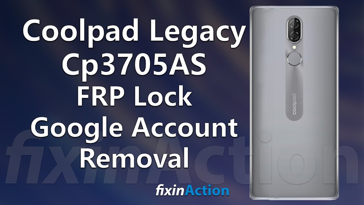 Простой обход удаления учетной записи Google FRP Coolpad Legacy CP3705AS без обновления ПК