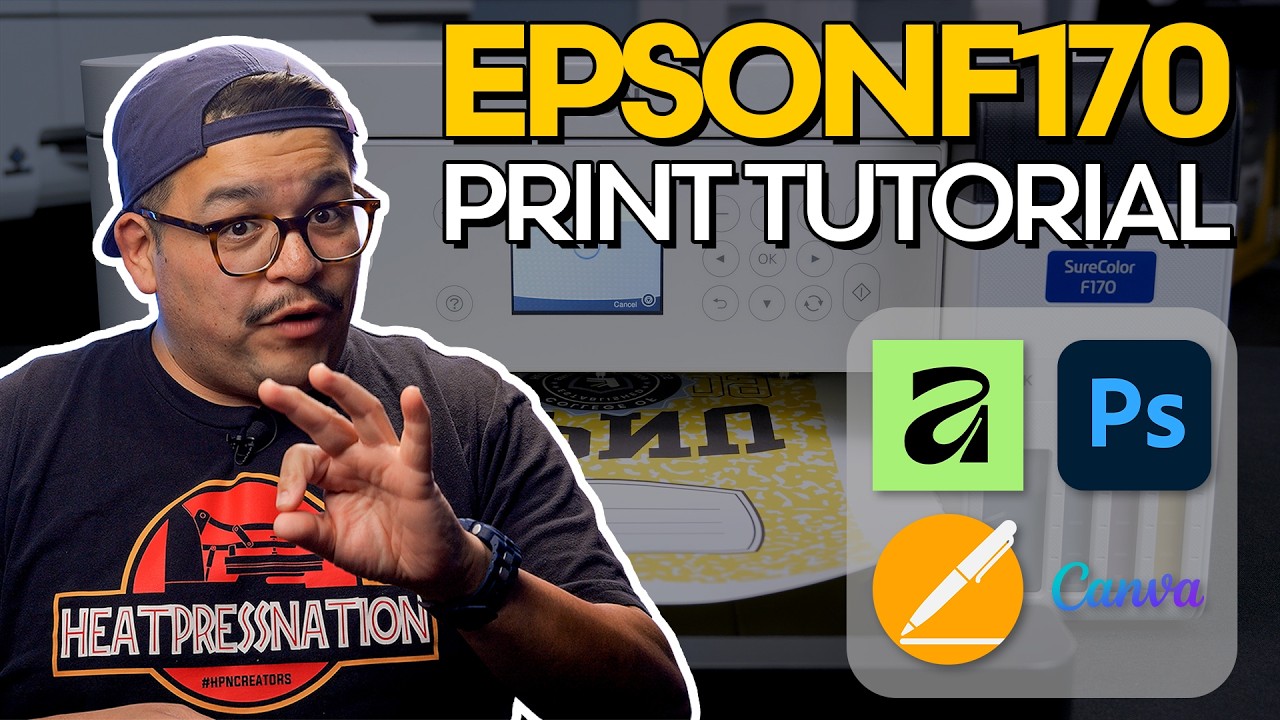 Sending Graphics to Print with the Epson F170 Sublimation Printer
