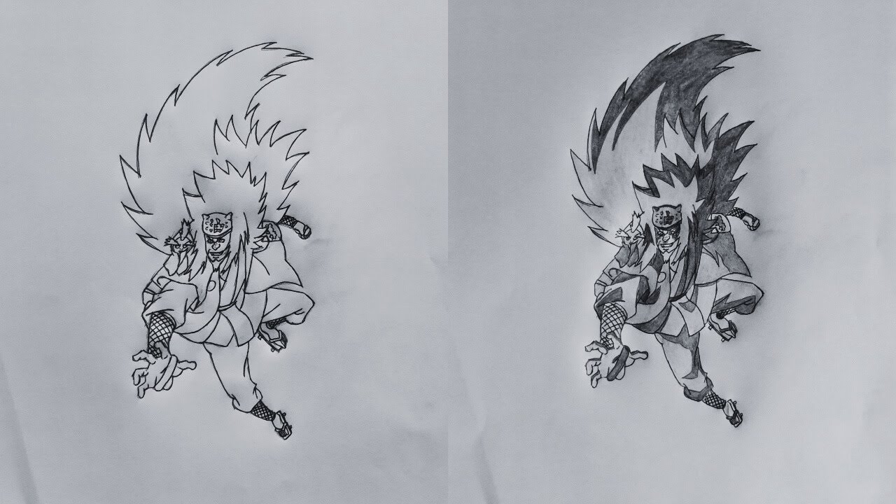 Drawing Jiraiya (Naruto Shippuden) | Step-by-Step Anime Art Tutorial