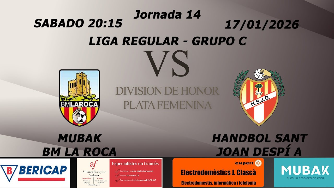 MUBAK BM LA ROCA vs HANDBOL SANT JOAN DESPI A
