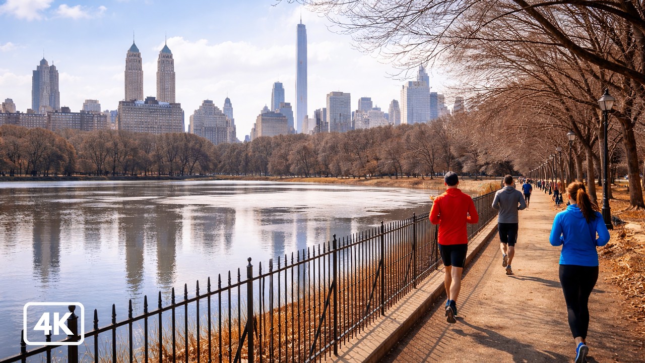 Central Park Walking Tour | Jacqueline Kennedy Onassis Reservoir Afternoon Walk