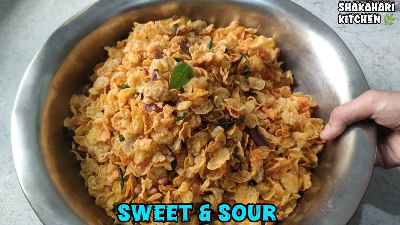 Cornflakes Mixture /Cornflakes Chidva /How to make Cornflakes Namkeen mixture ‎⁨@ShakahariKitchen⁩ 