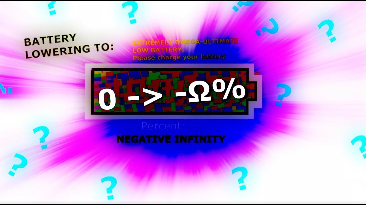 Battery Lowering to NEGATIVE Absolute Infinity Percent!!