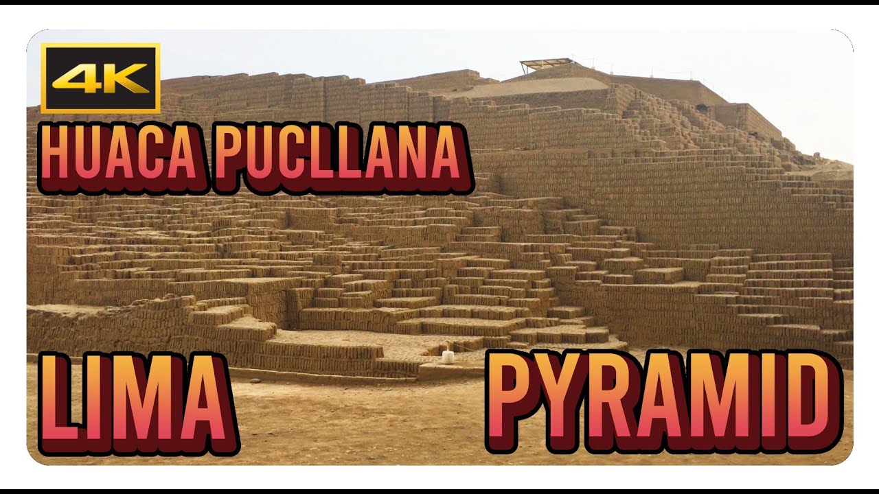 'HUACA PUCLLANA' Pyramid Lima Ancient Culture 4K - Lima, Peru