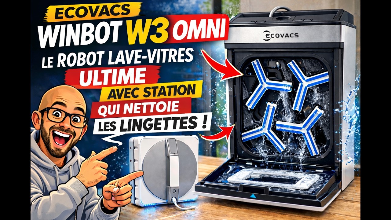 ECOVACS WINBOT W3 OMNI : le robot lave-vitres ultime avec station multifonction 🚀