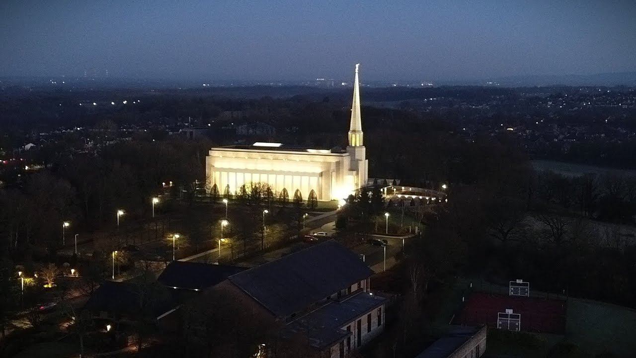 Exploring the Preston England Temple | 4K Drone Footage of LDS Church Grounds