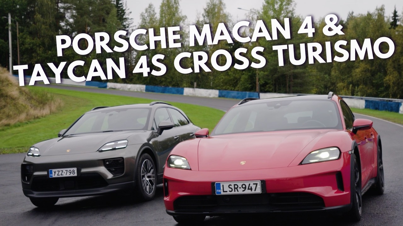 Testissä Porsche Macan 4 ja Taycan 4S Cross Turismo (Teknavi 2025)