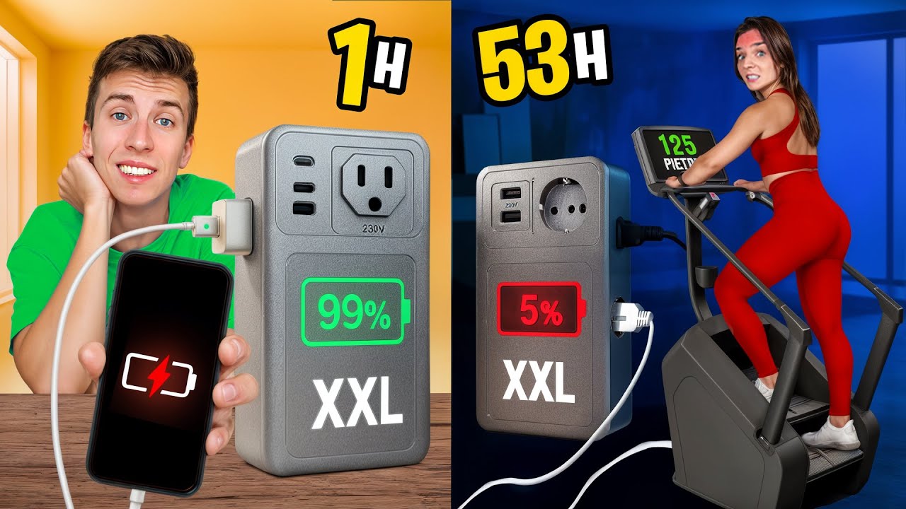KTO SZYBCIEJ ROZŁADUJE POWER BANK XXL WYGRYWA!