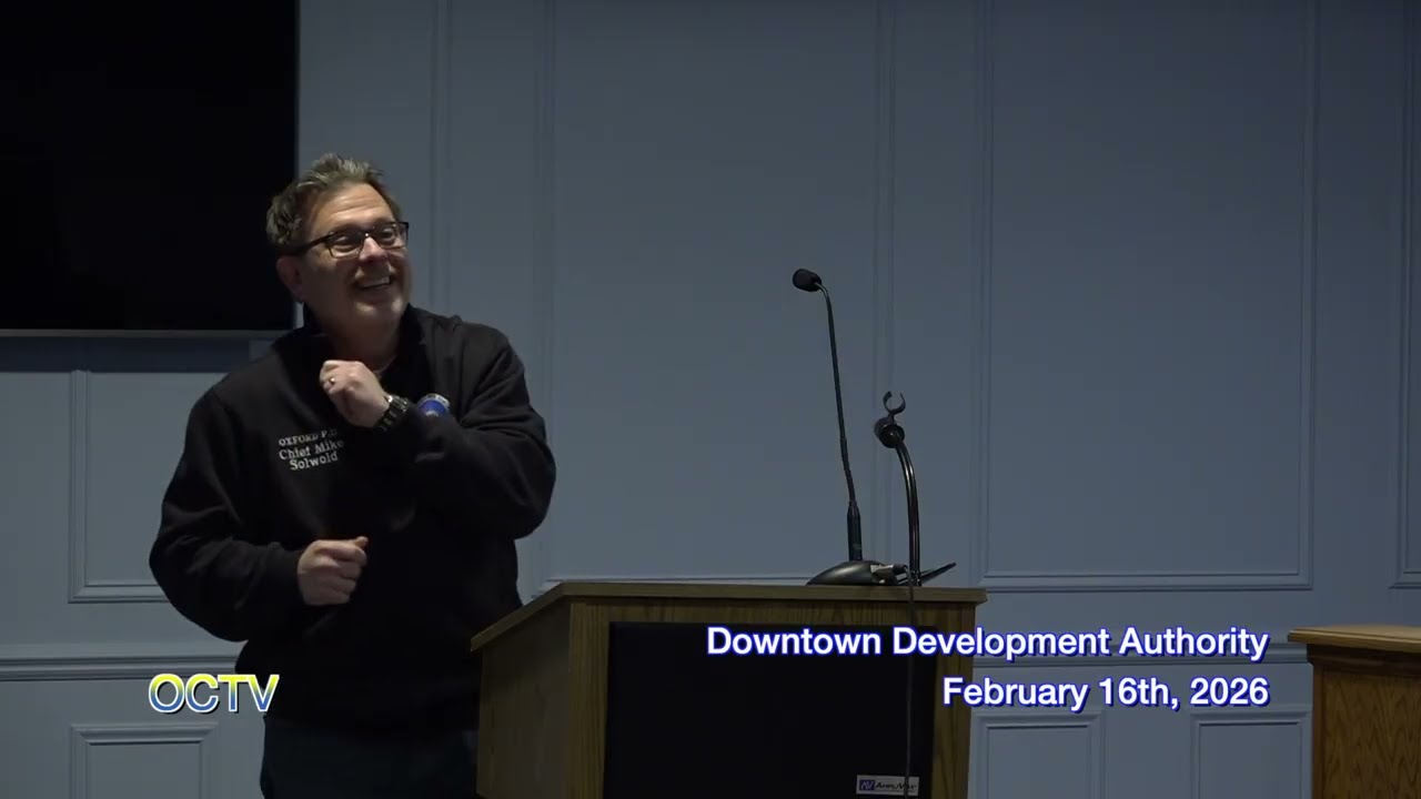 Oxford Downtown Development Authority Regular Meeting: February 16th, 2026