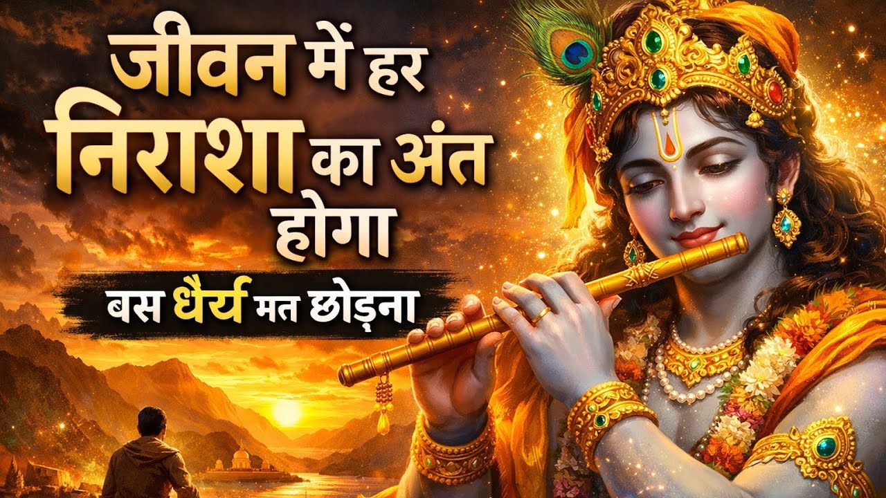 जीवन में हर निराशा का अंत होगा बस धैर्य मत छोड़ना l Best krishna🙏🏻🙏🏻🙏🏻🙏🏻