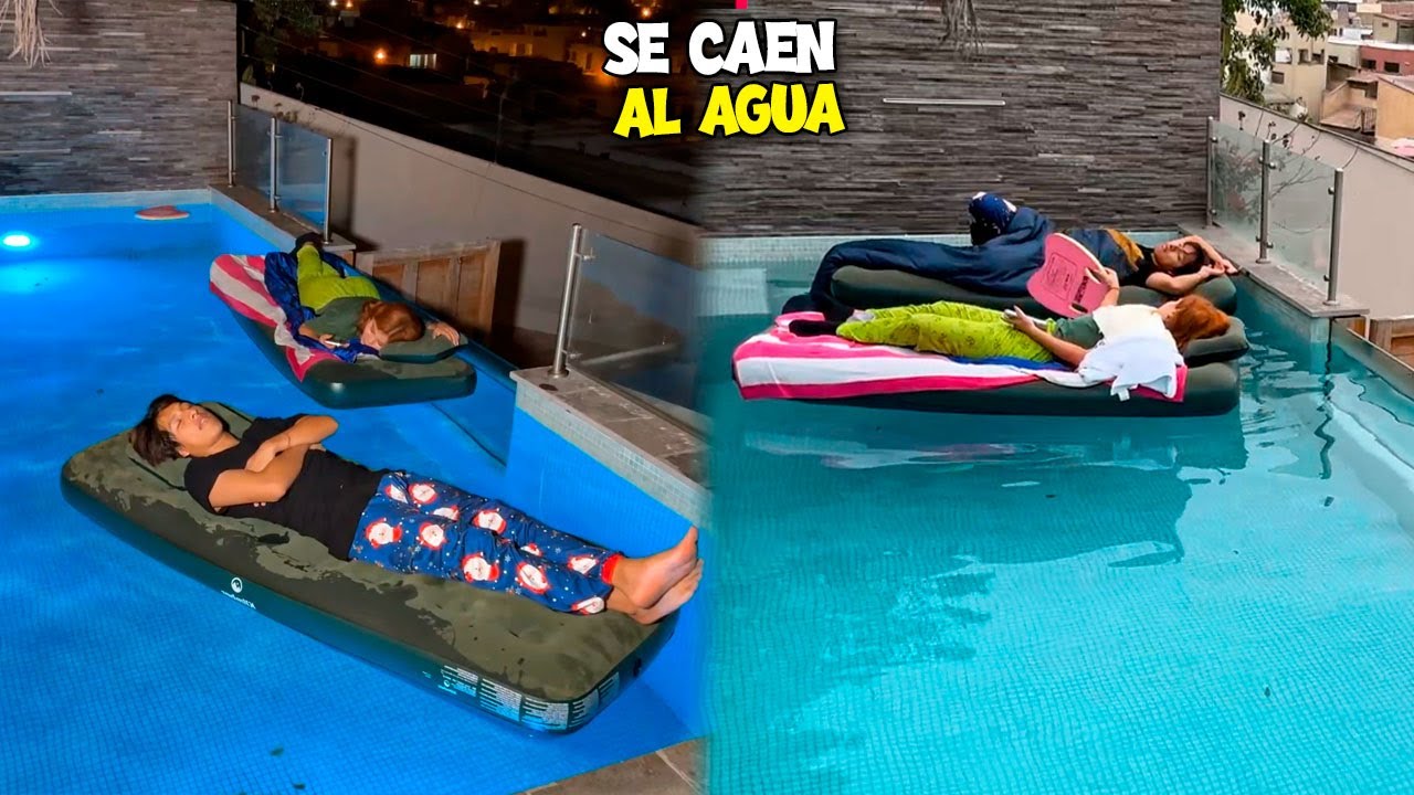 MARINA GOLD Y CRISTIAN DUERMEN JUNTOS EN LA PISCINA