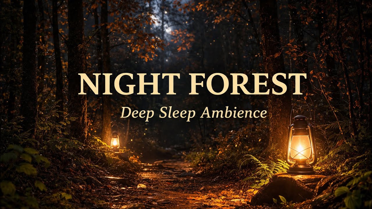 Peaceful Forest at Night for Anxiety Relief 🌙🌲 2 Hours | Relaxing Nature Sounds