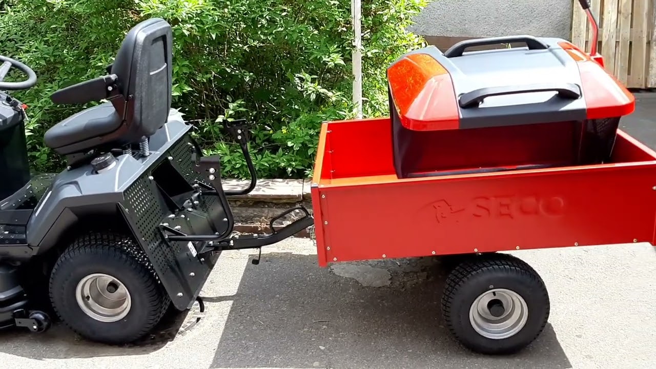 Garden tractor with flatbed SECO Starjet P3 #gardenandforest