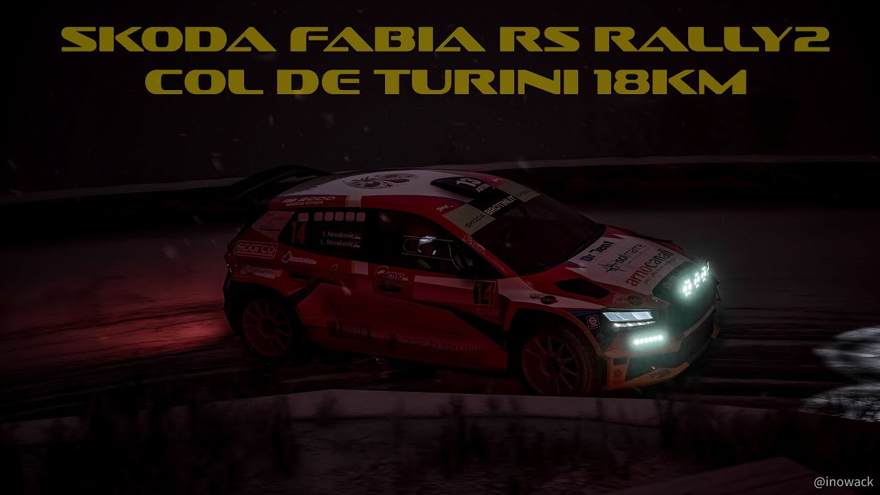 ACR | Skoda Fabia RS Rally2 - Col de Turini 18km - Single rally stage | Onboard & TV Replay
