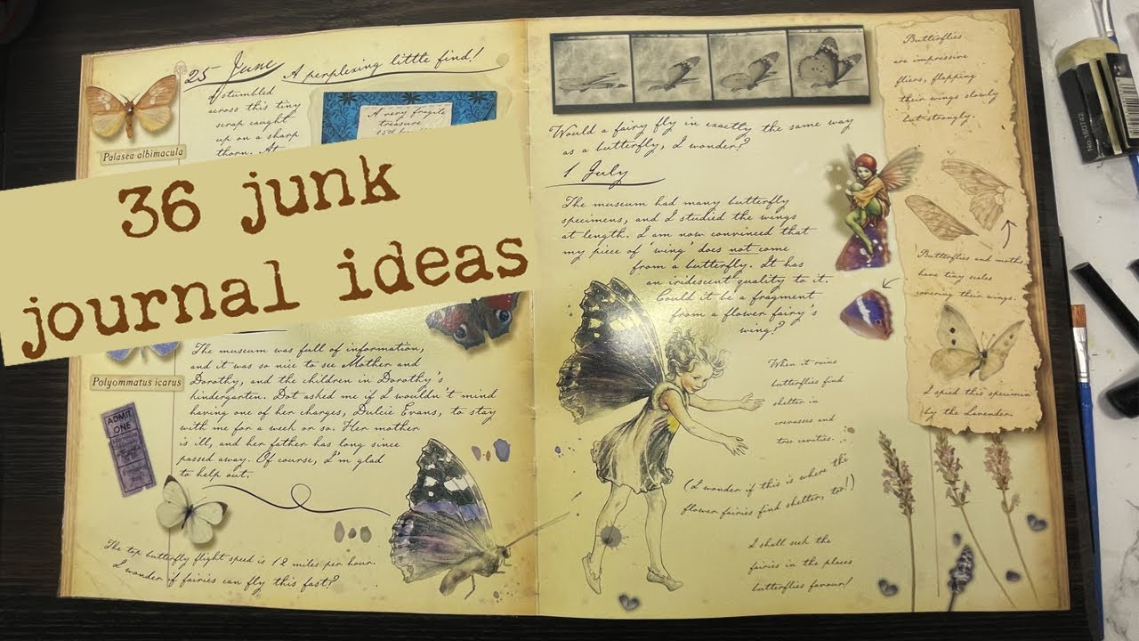 🧚✨36 Junk Journal Ideas | A Flower Fairies Journal Cicely Mary Barker