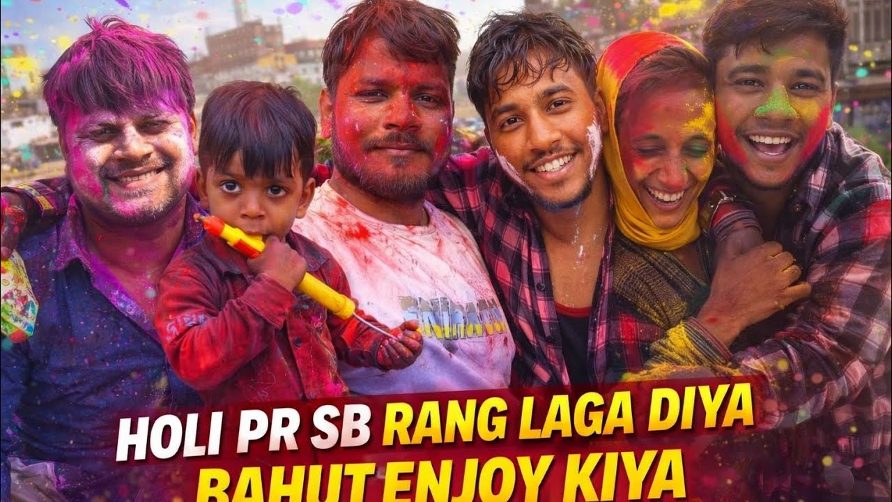 Holi Par Sabko Rang Diya 😜🔥 Full Masti Vlog Is Baar Holi Mein Sabko Rang Laga Diya Family Ke Saath 😍