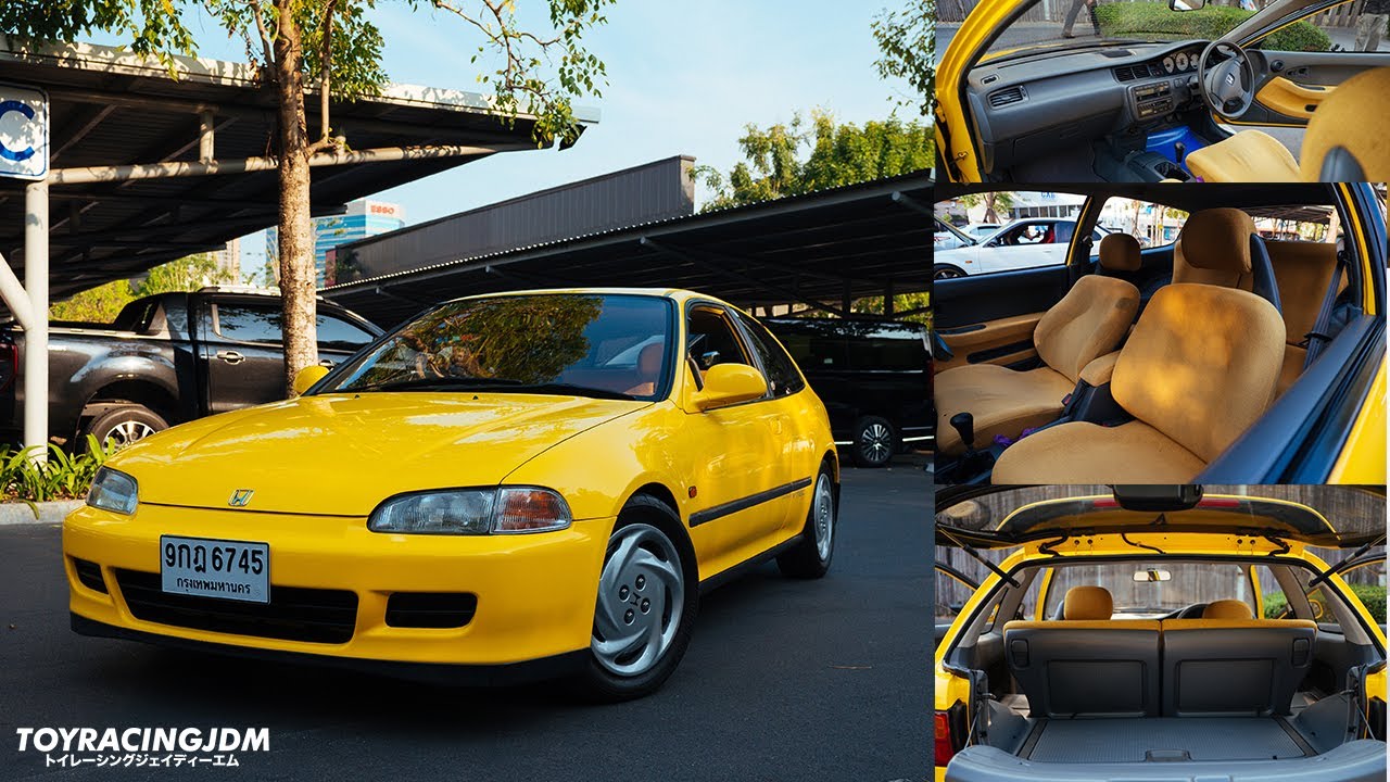 ขาย HONDA CIVC EG SIR ภายในหลือง ซันรูฟ B16A MT สภาพนี้ น้องๆป้ายแดง