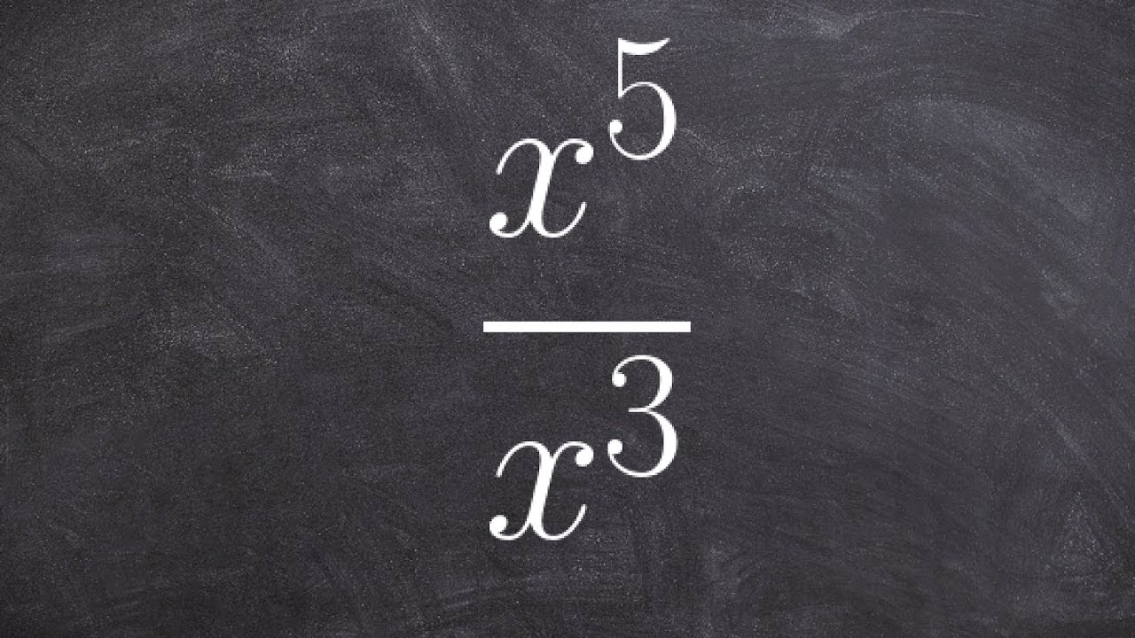 How to use the division property of exponents
