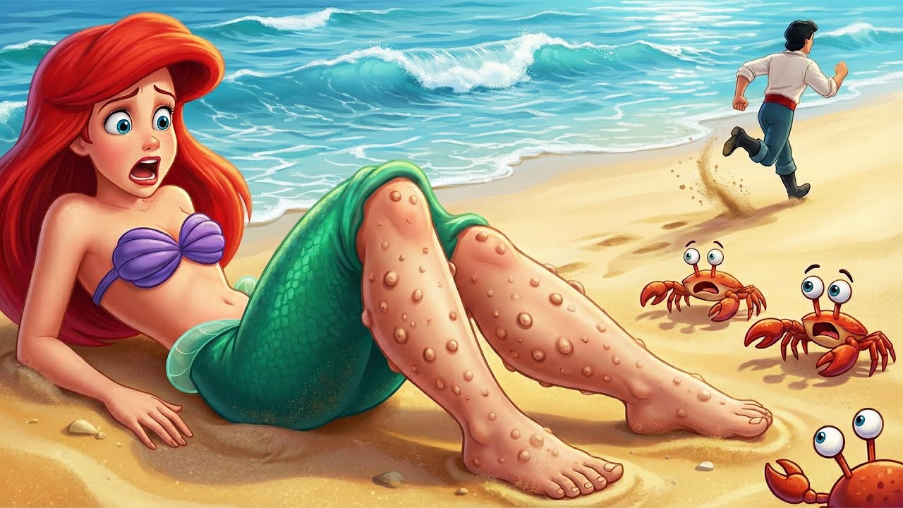 Ariel Sacrifices for Human Legs🧜‍♀️🔥 Everyone Flees in Fear as She Pays the Price 😨| Mermaid Cartoon