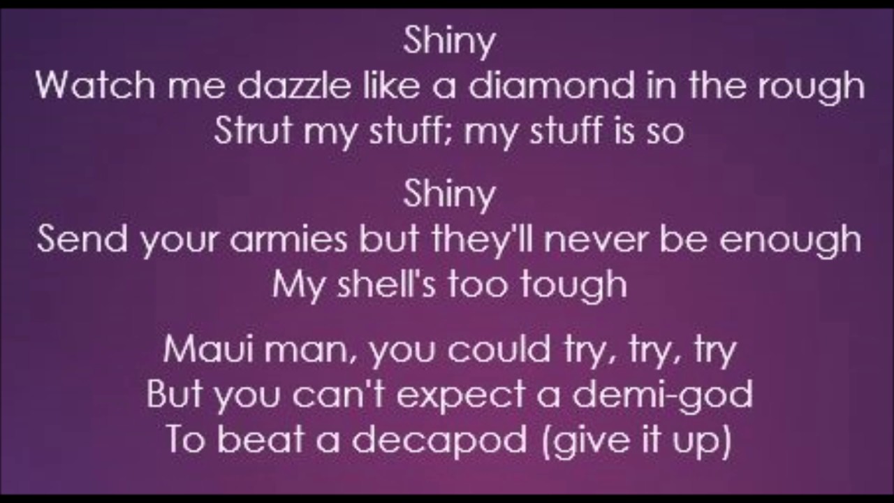 Moana - Jemaine Clement - Shiny (Lyrics)