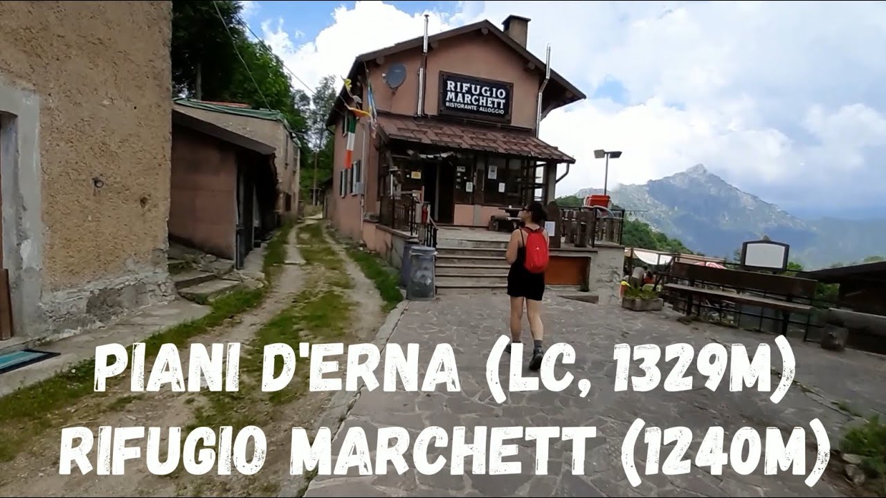 (R54) Piani d'Erna (1329m) - Rifugio Marchett (1240m) dal parcheggio Funivia (LC) + Rif. Stoppani