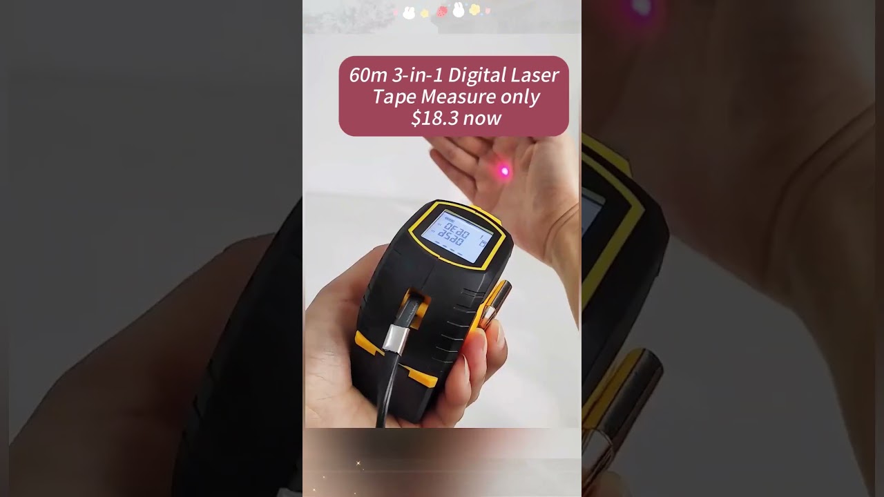 3-in-1 Digital Laser Tape Measure: Must-Have Tool! #digitallasertapemeasure