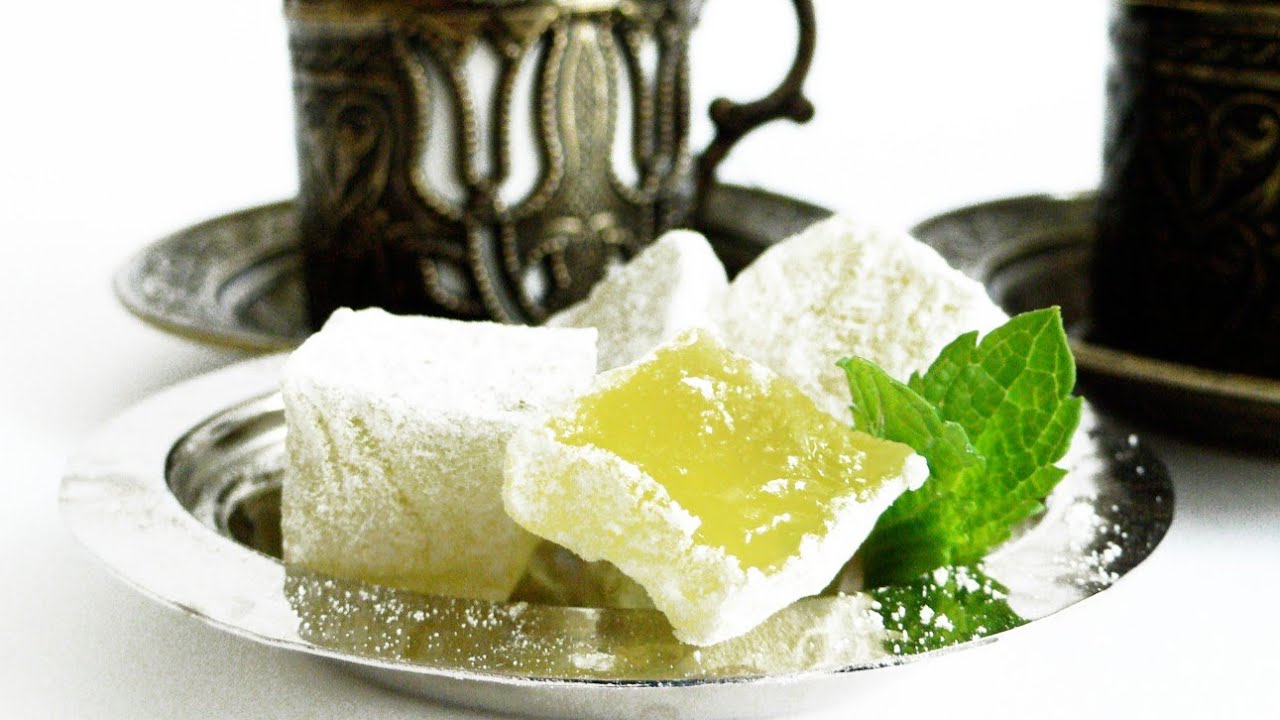 أسهل و أنجح طريقة لصنع حلقومة التركية بذوق الليمون🍋بدون جيلاتين 👌