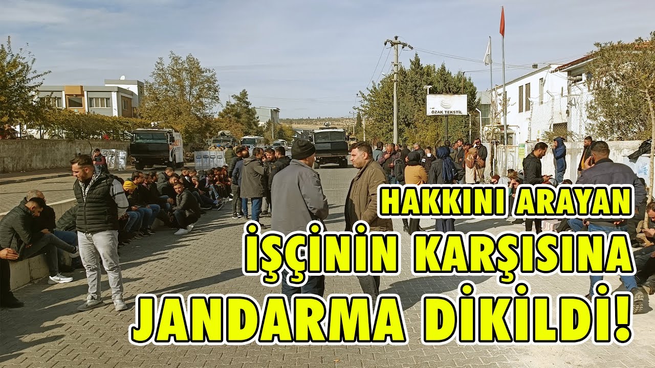 Urfa Özak Tekstil işçilerinin direnişi 4. günde | Jandarma, hak isteyen işçiye müdahale hazırlığında