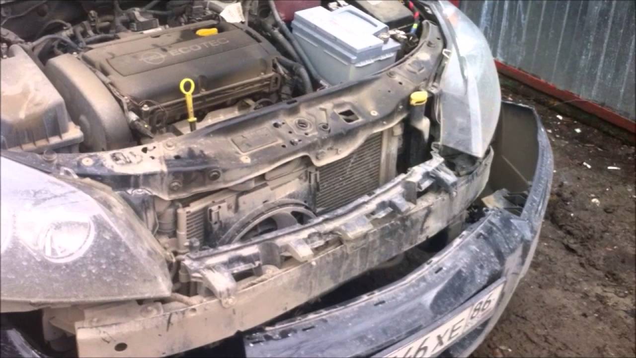 Замена креплений переднего бампера Opel Astra H