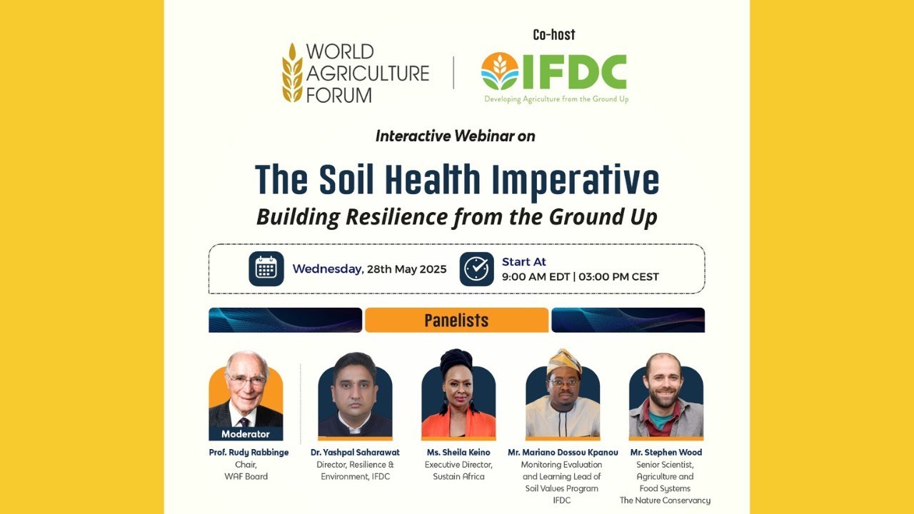 Webinar Series: The Soil Health Imperative: Building Resilience from the Ground Up