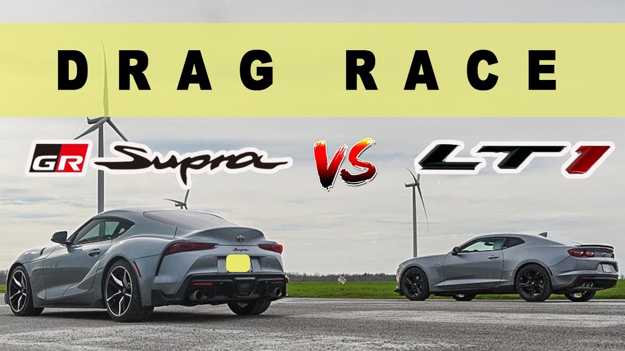 Chevrolet Camaro LT1 2022 года против Toyota Supra 3.0 GR: близко, но не близко. Гонка Drag-n-Roll.