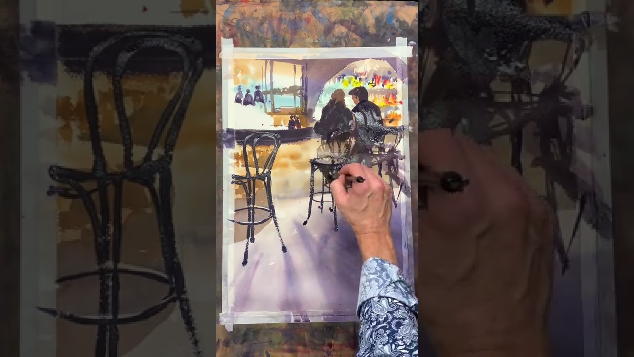 RENDEZVOUS - Watercolour by Szczepan Urbanowicz
