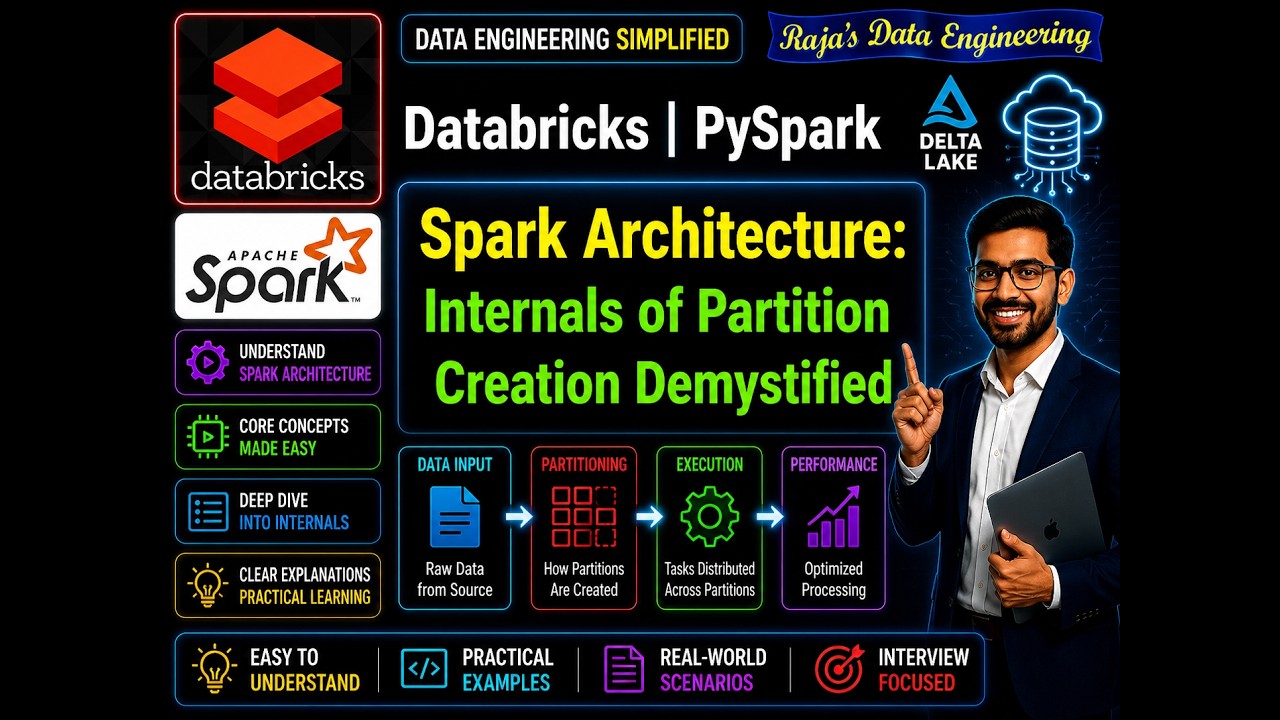 100. Databricks | Pyspark | Spark Architecture: Internals of Partition Creation Demystified