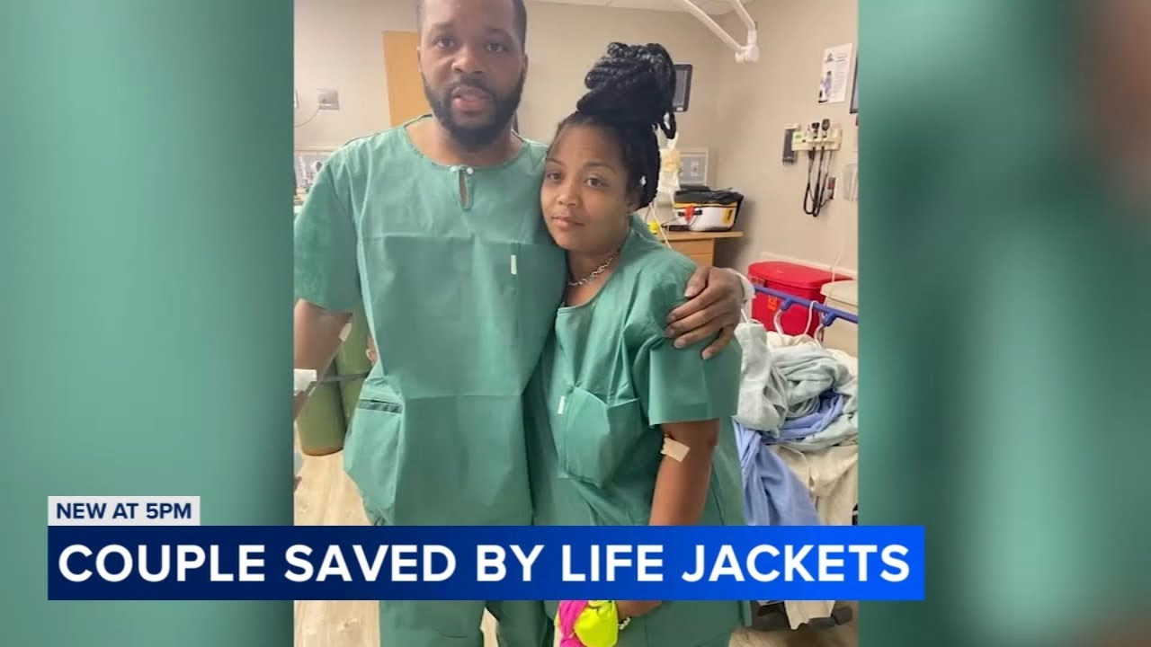 2 stranded in Lake Michigan 7 hours say life jackets saved them